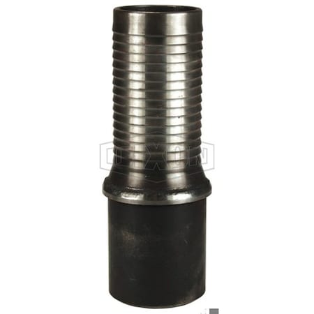 Dixon Holedall Tubular Long Style External Swage Stem, 8 in Nominal, Beveled, Carbon Steel, Domestic TPL128